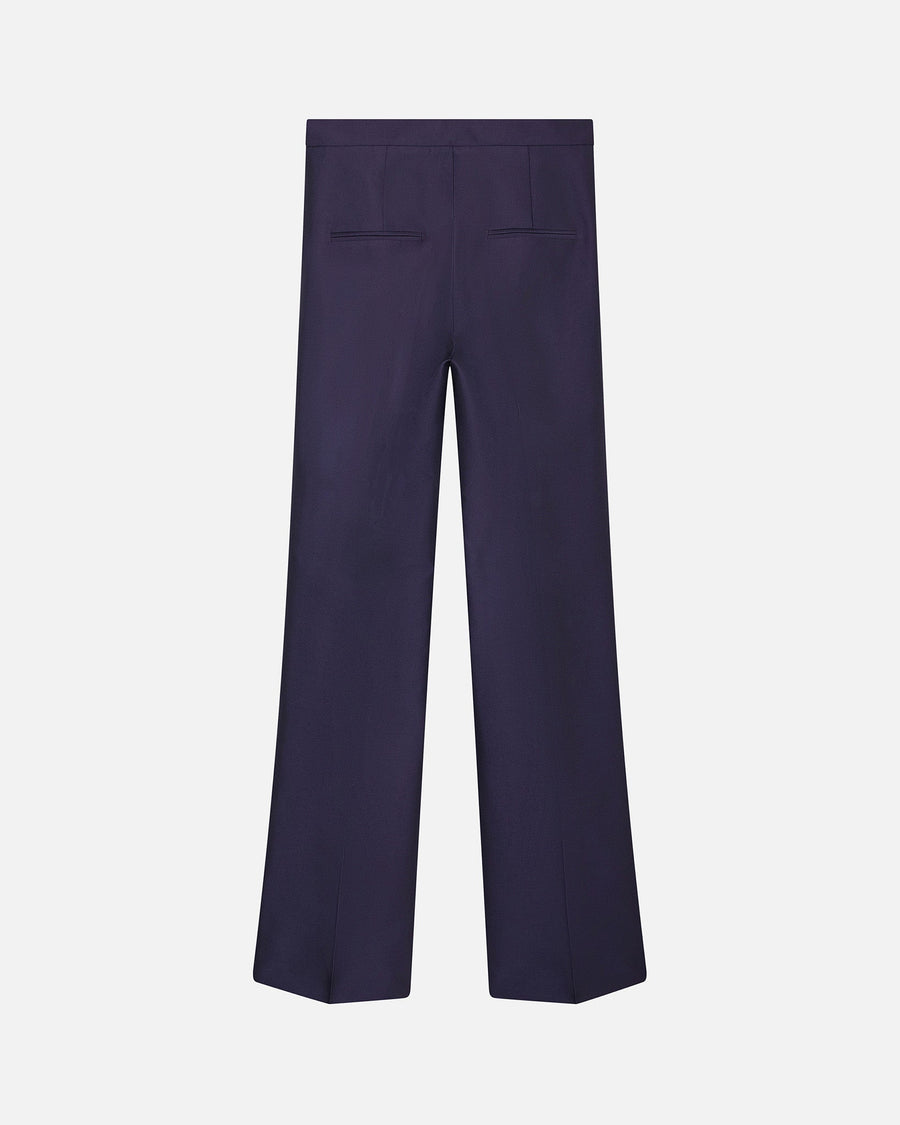 Trousers FOUQUET - PALLAS PARIS -  - 22E, FOUQUET, HEAVY SILK, NAVY AND FUCHSIA, SEASONAL, TROUSERS