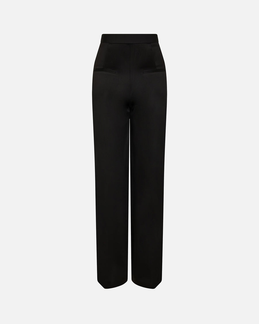 Trousers FOUQUET - PALLAS PARIS -  - BLACK, CARRYOVER, FOUQUET, SATIN, TROUSERS